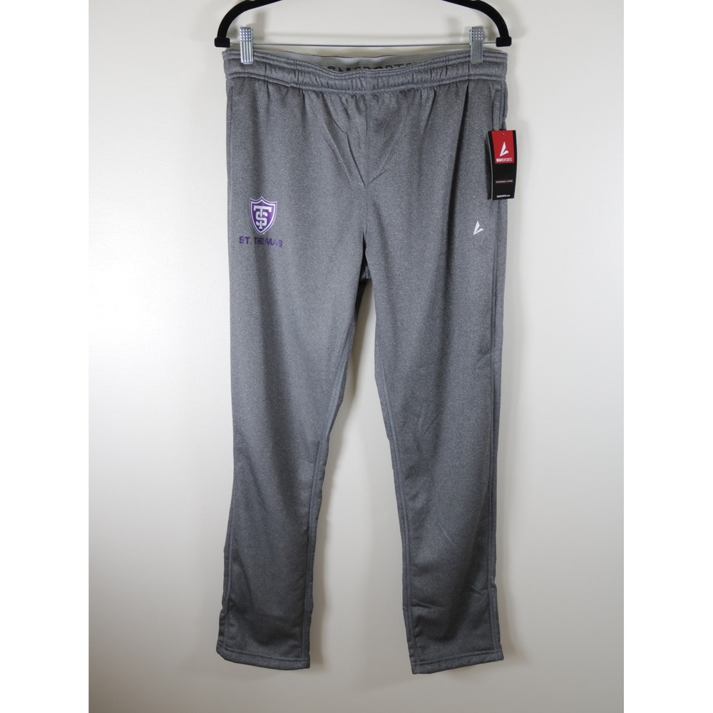 NWT Women's UST St Thomas Gray Fleece Pants Joggers Medium Drawstring